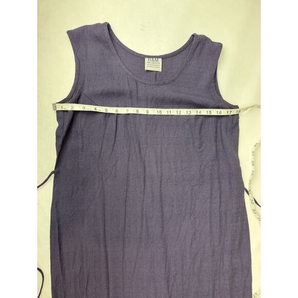 Vintage 90s R&M Richards Maxi Dress Witchy Whimsigoth Purple Women Sm (36" Bust) - Picture 7 of 12